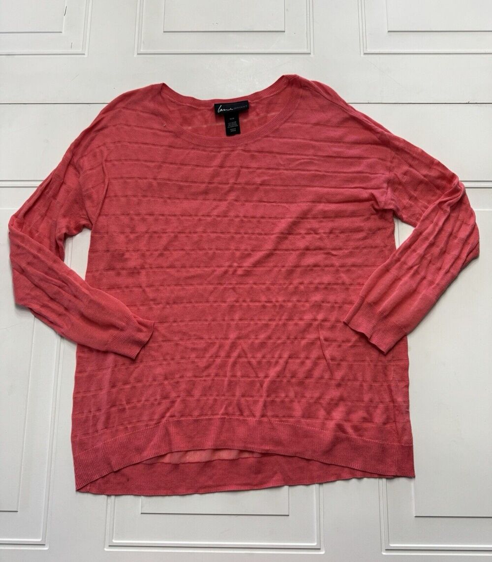 Lane Bryant Womens Sz 14/16 Lightweight Sweatshirt Coral Pink Pullover